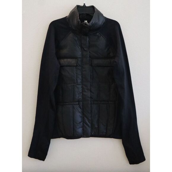 Zella NR481974MI Women's Sz Large Black Hybrid Quilted Jacket - Picture 1 of 14
